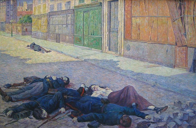 A Street in Paris in May 1871