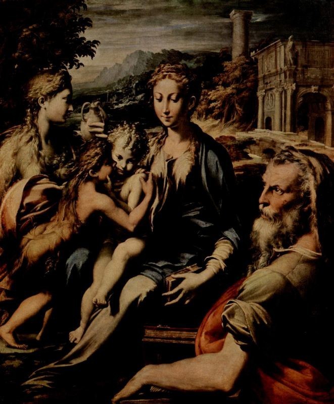 Madonna and Child with Saint