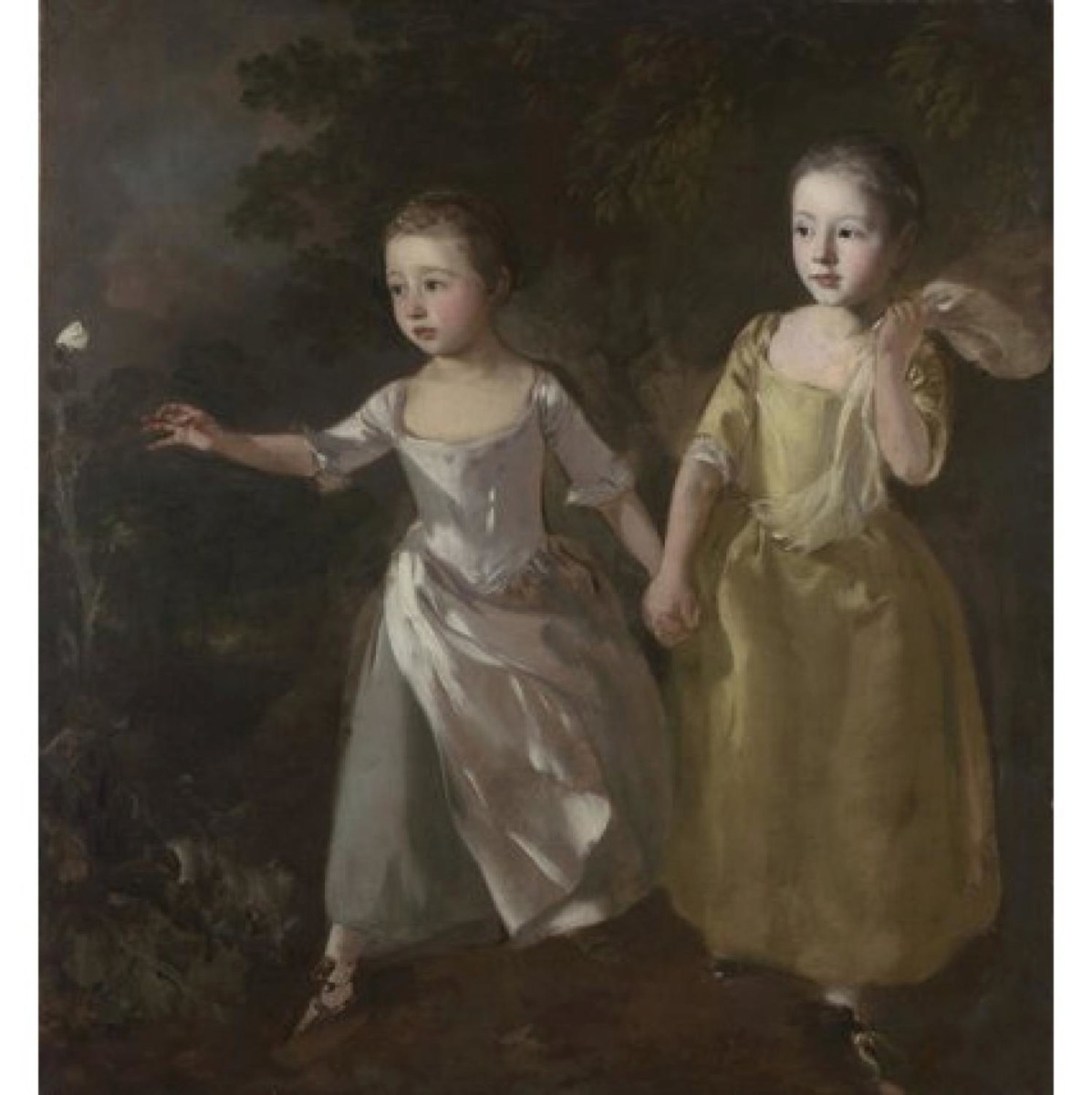 The Painter's Daughters chasing a Butterfly