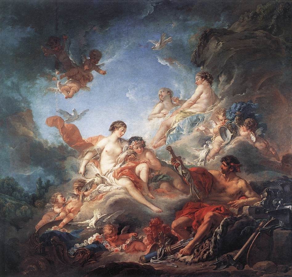 Vulcan Presenting Venus with Arms for Aeneas (Boucher)