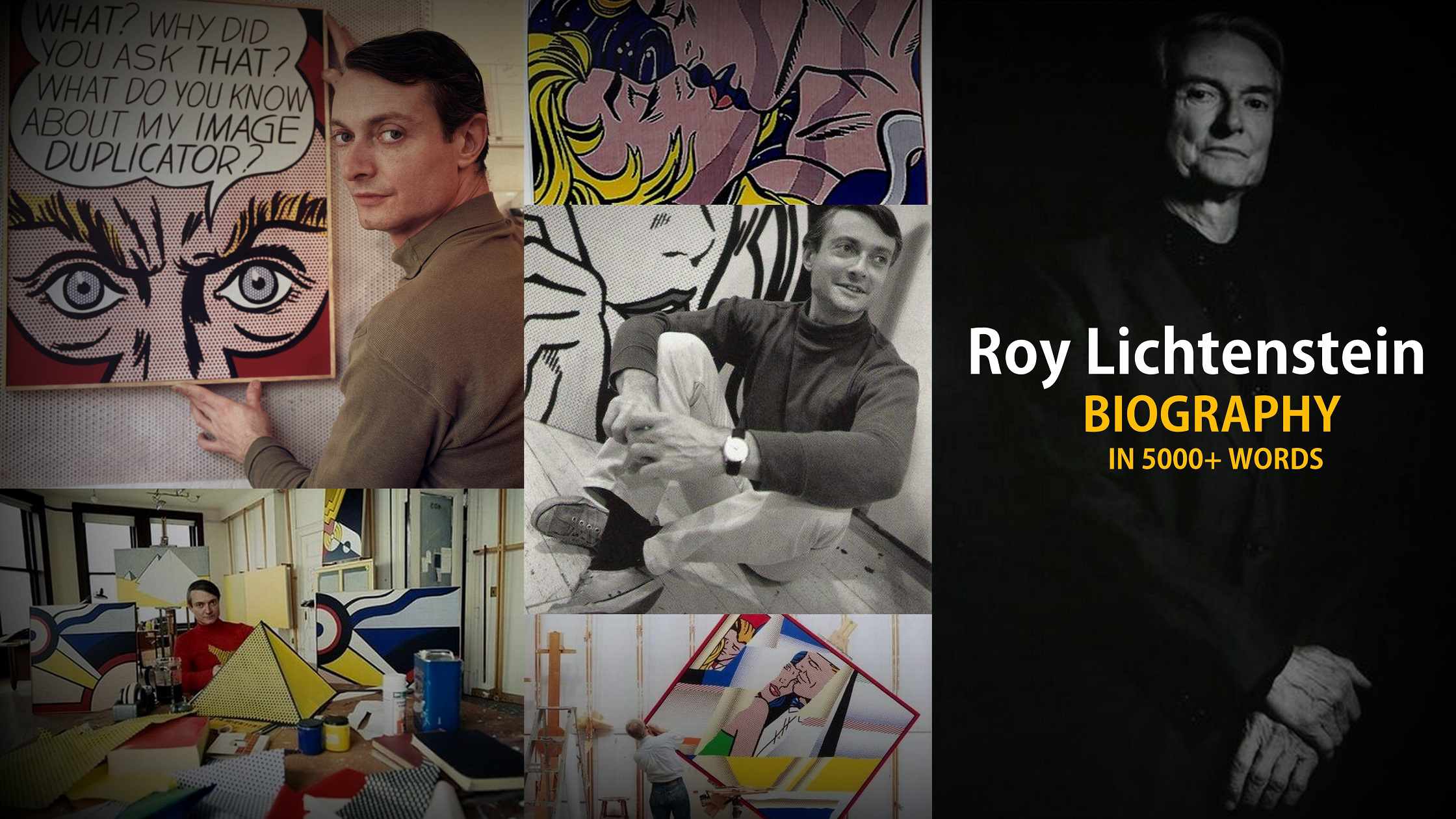 You are currently viewing Roy Lichtenstein- Life, paintings, contribution, death- Easy explanation