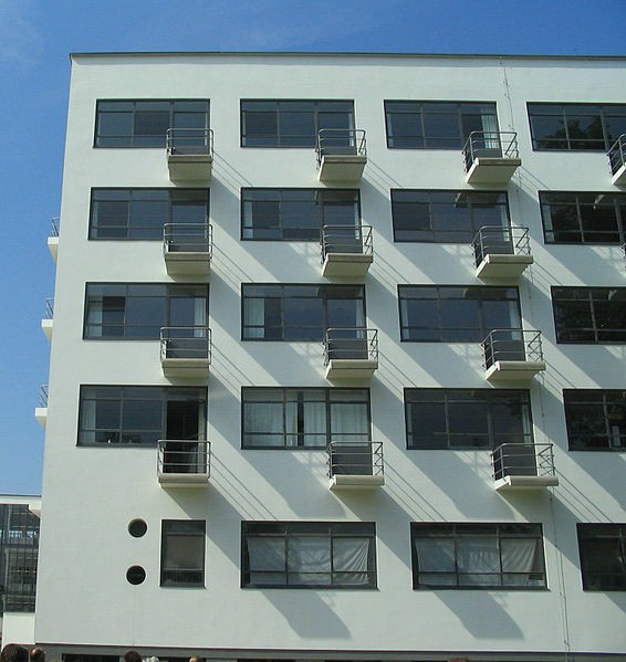Dormitory balconies in the residence