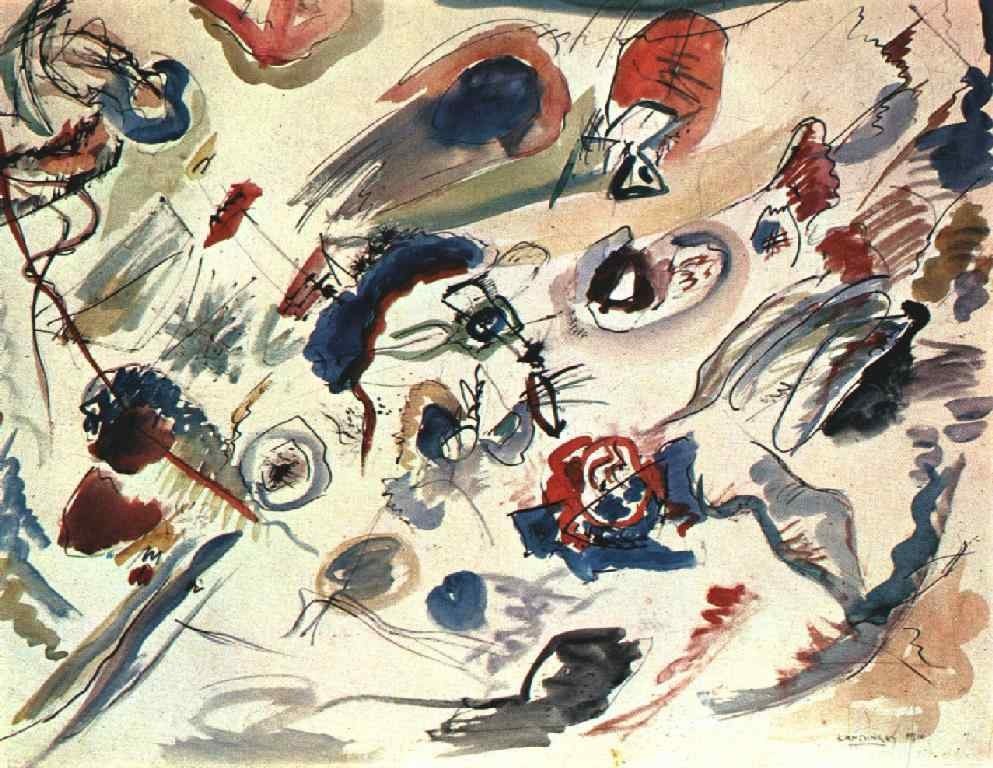 Kandinsky’s first abstract watercolor