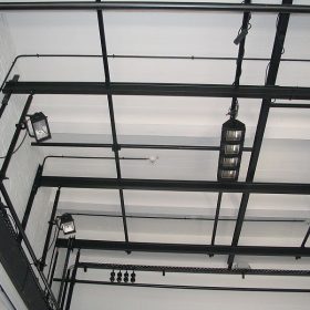 Ceiling with light fixtures for stage Ceiling with light fixtures for stage