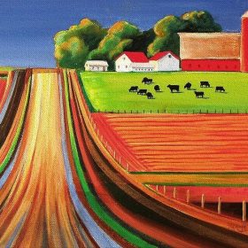 Farm Painting by Toni Grote Farm Painting by Toni Grote