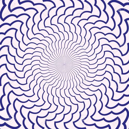 Hypnotic Circle Op art